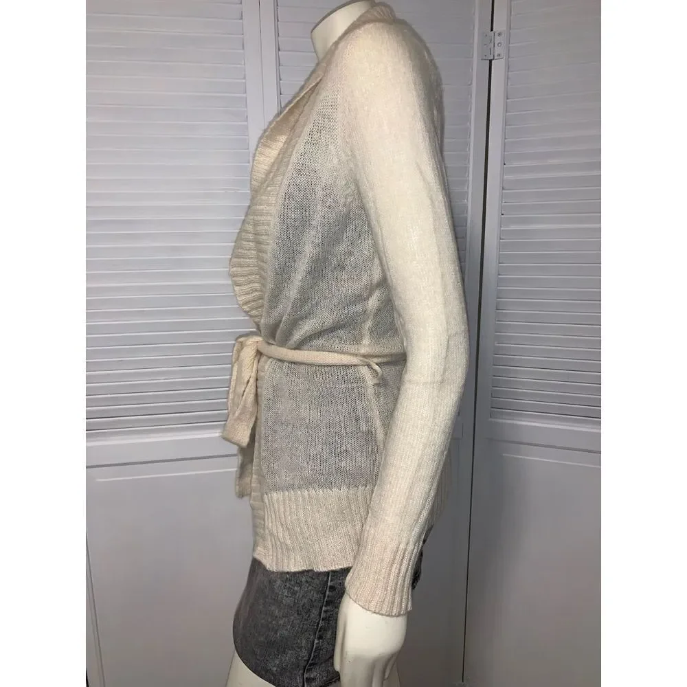 Vintage JJ BASICS Sheer Knit Cardigan Sweater Large‎